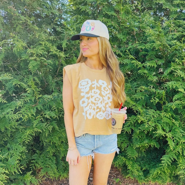 Floral Grunge Tank