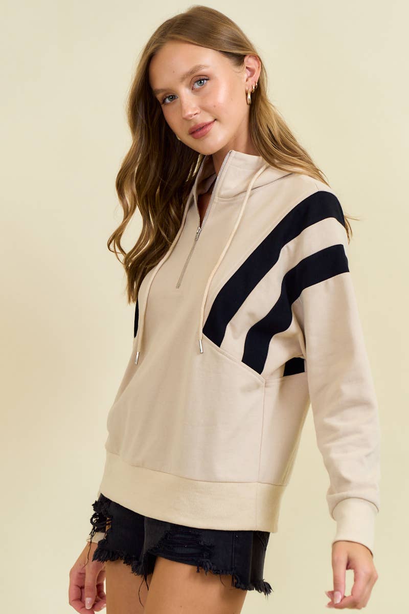 Off-Duty MVP Half Zip Hooded Pullover