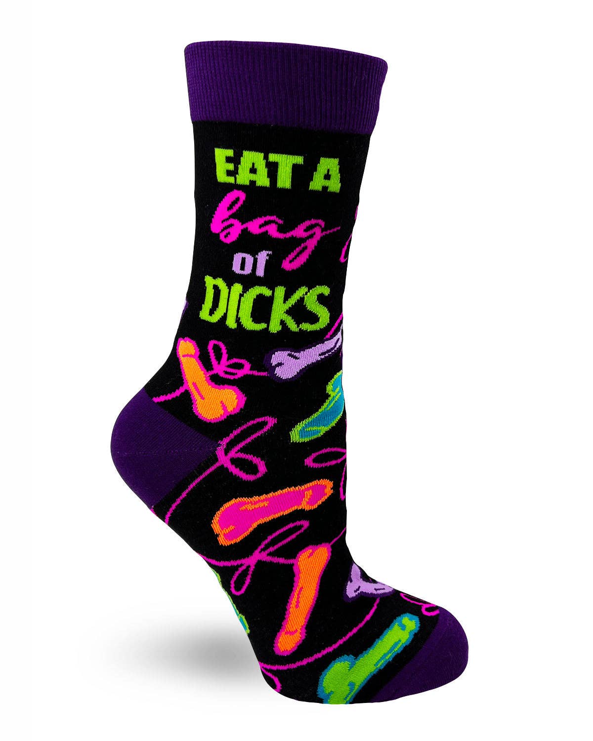 Eat a Bag of Dicks Sassy Women's Crew Socks