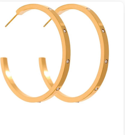 Kylie Hoops by Chan Sutt Pearls
