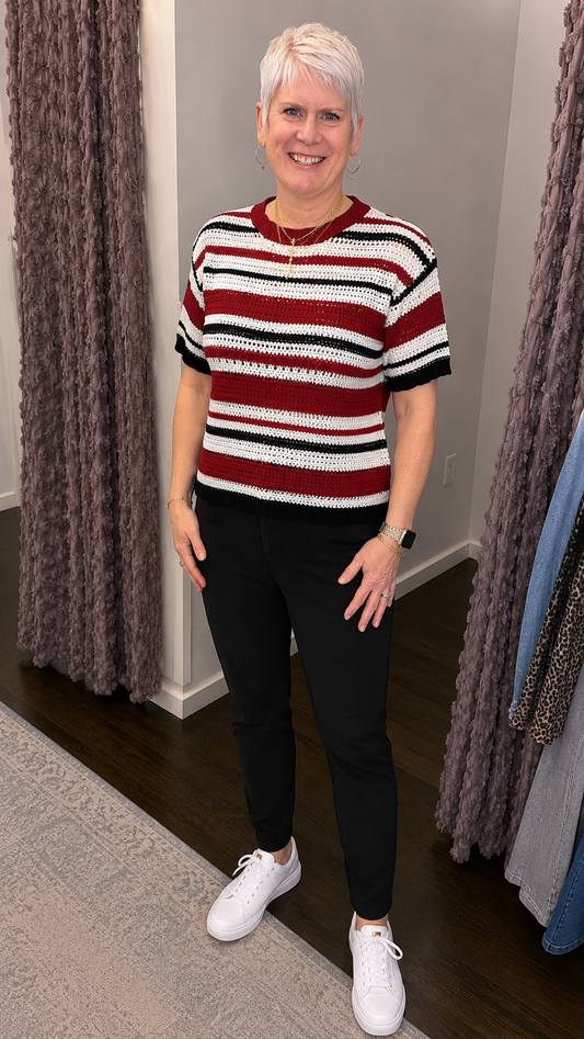 All-American Charm Knit Top