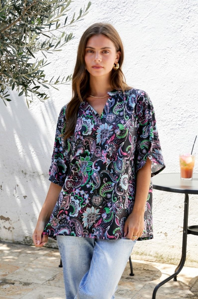 Moonlight Paisley Top by Dear Scarlett