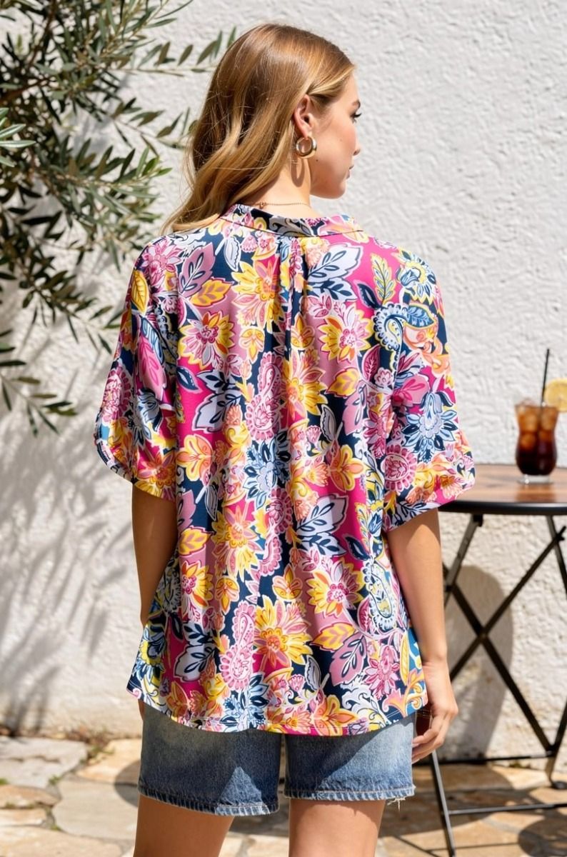 Boldly Blooming Top by Dear Scarlett
