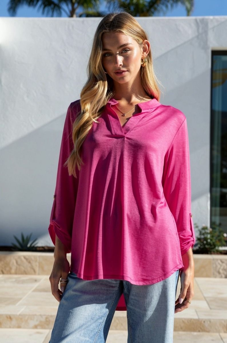 Everyday Essential 3/4 Sleeve Top by Dear Scarlett