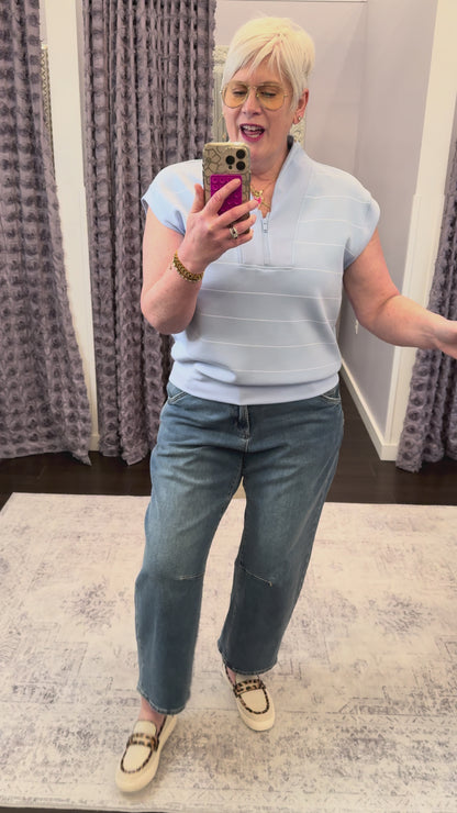 Lasso High Rise Barrel Leg Jeans in Kenia by Dear John