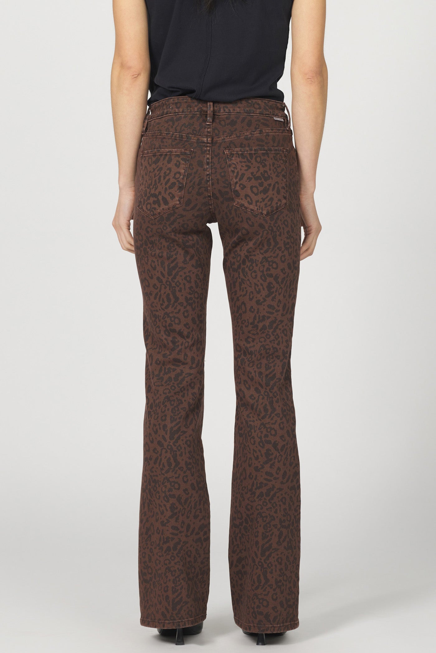 Jaxtyn Mid Rise Leopard Print Jeans by Dear John