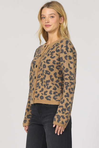 Amina Leopard Cardigan by Dear John