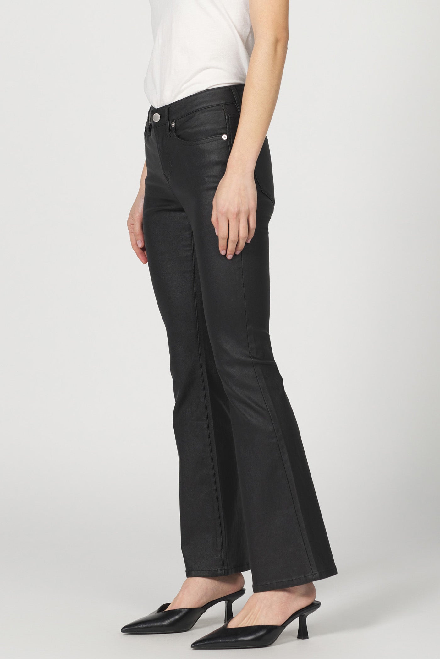Jaxtyn Coated Denim in Black by Dear John