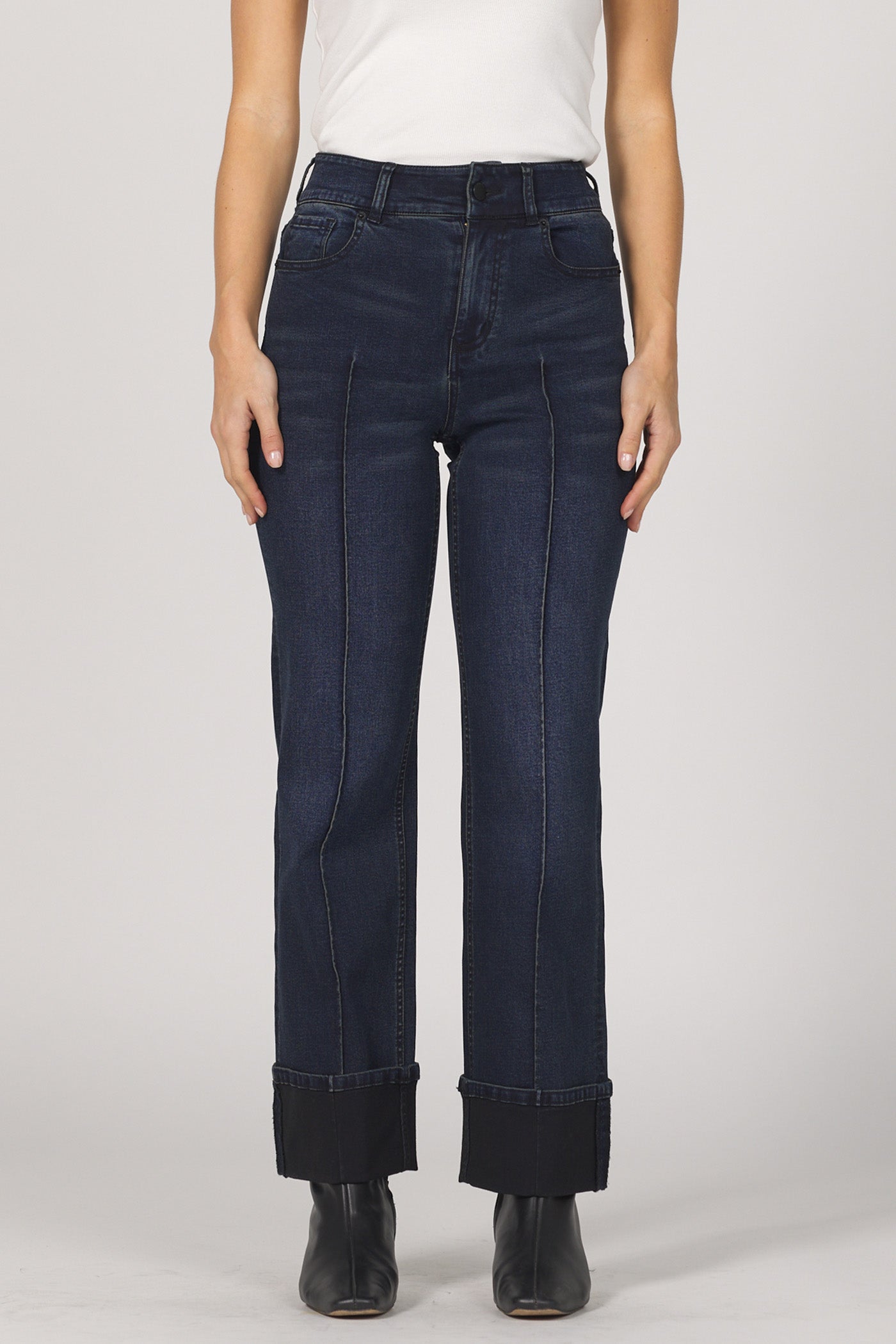 Holly High Rise Cuffed Hem Jeans in Callaway by Dear John