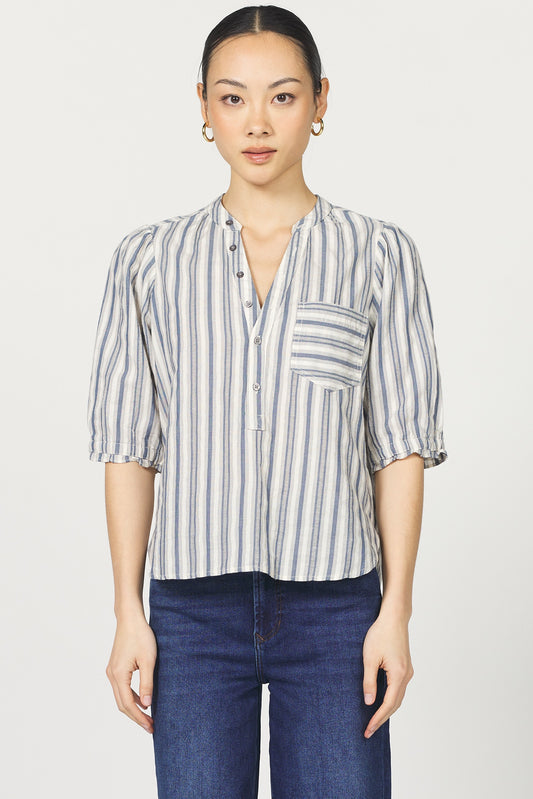 Sidney in Dark Blue Stripe by Dear John