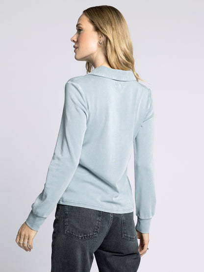 The Lucy Top in Dusty Blue by Thread & Supply