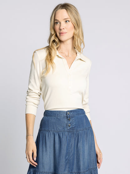 The Lucy Top in Off White by Thread & Supply