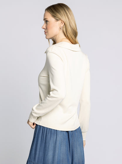 The Lucy Top in Off White by Thread & Supply