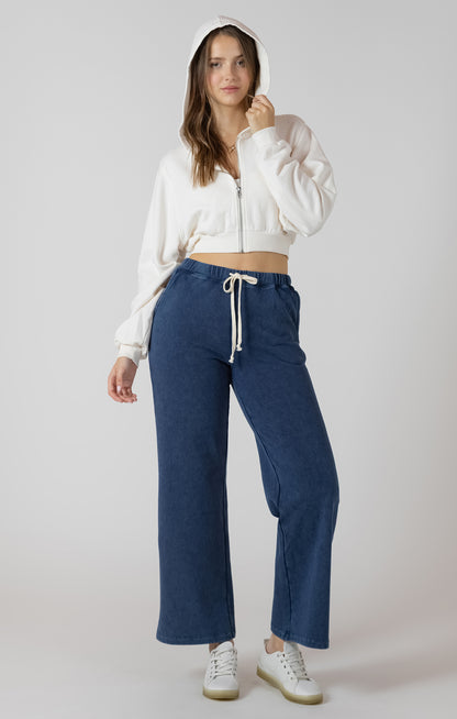 Comfy & Collected Knit Pants in Washed Indigo by Dex