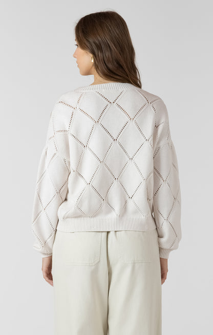 Garden Whisper Pointelle Cardigan by Dex