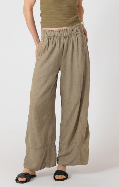 Olive Ease Linen Blend Pants by Dex