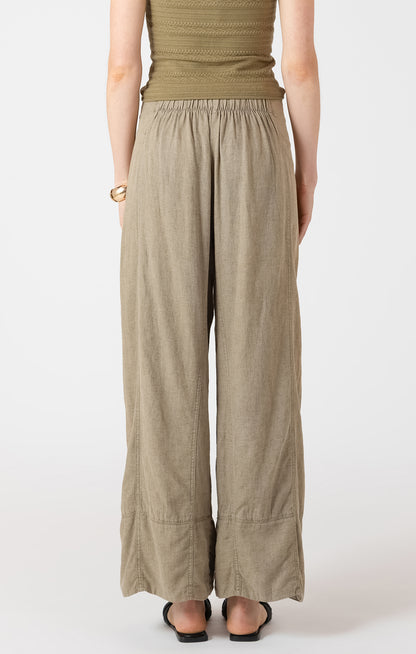 Olive Ease Linen Blend Pants by Dex