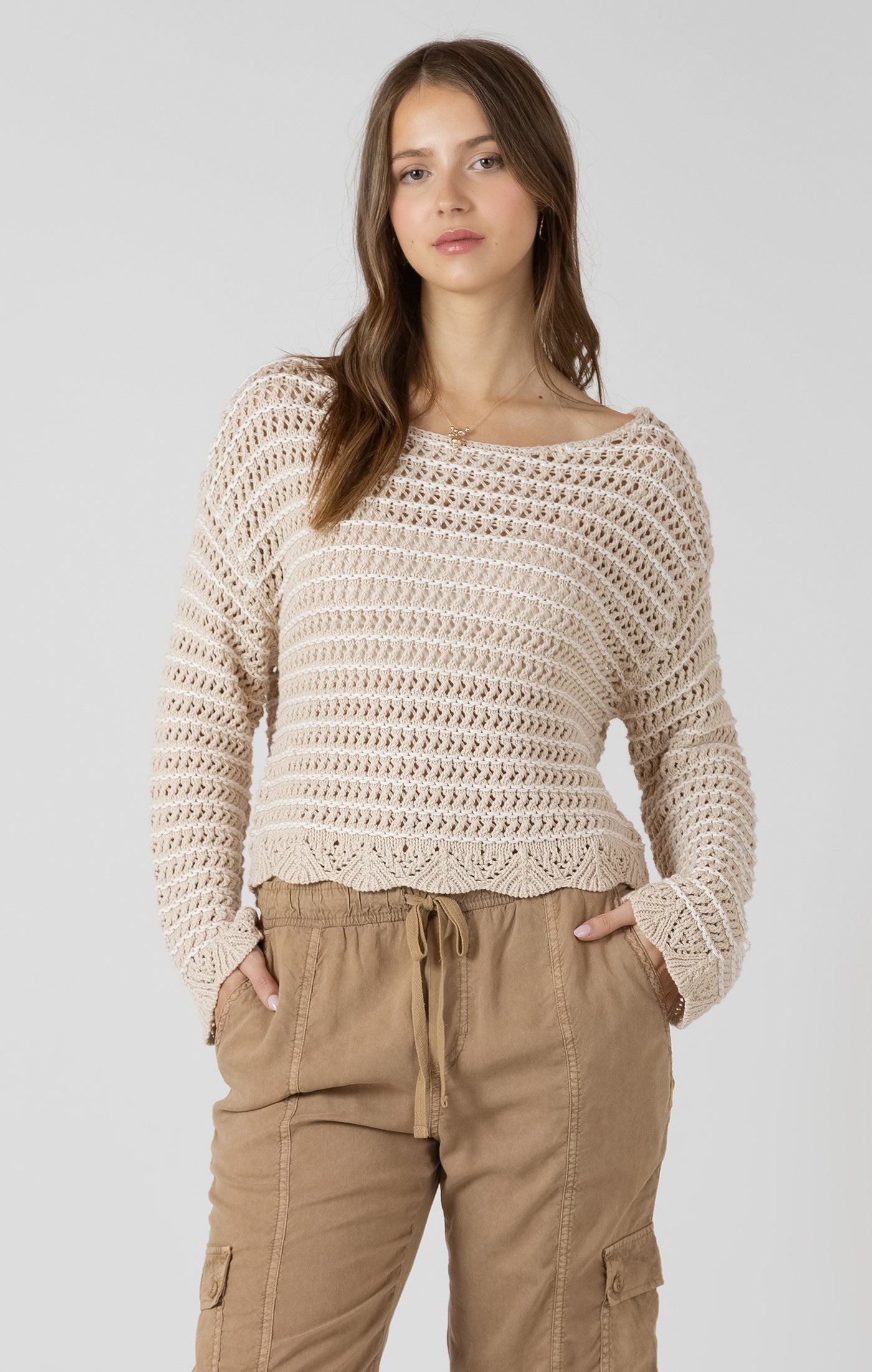 Sandy Shores Crochet Sweater by Dex