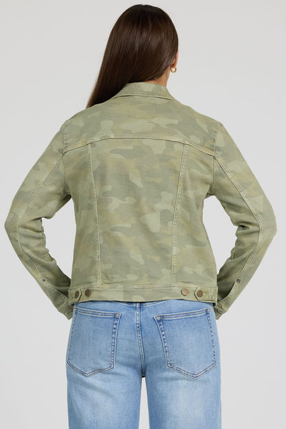 Ainsley Denim Jacket in Riviera Camo by Dear John