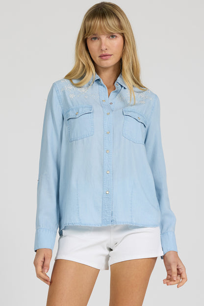 Star Top in Carolina Blue by Dear John