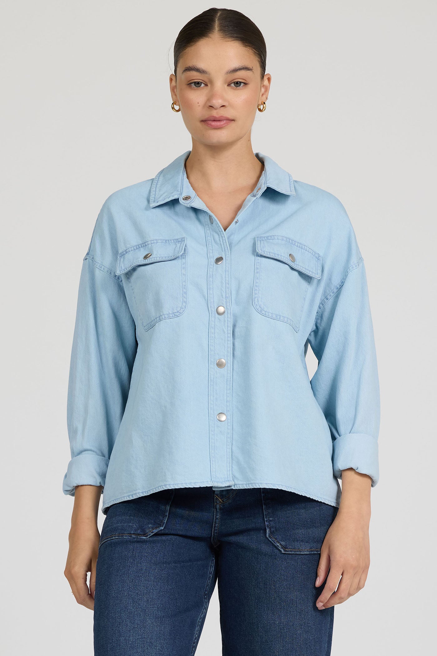 Adrianna Top in Light Blue by Dear John