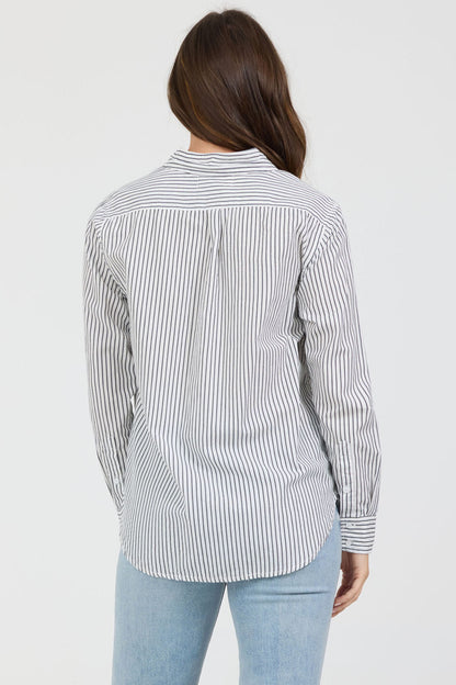 Lolita Top in Dark Gull Stripe by Dear John