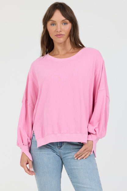 Trenton Pullover in Cashmere Rose by Dear John