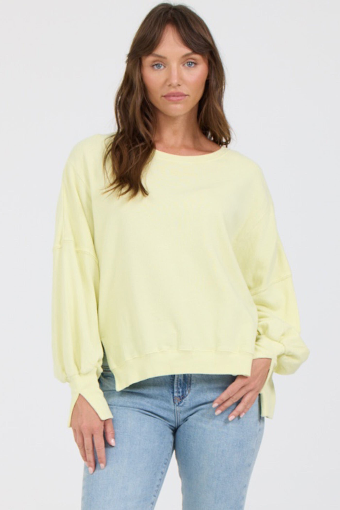 Trenton Pullover in Wax Yellow by Dear John