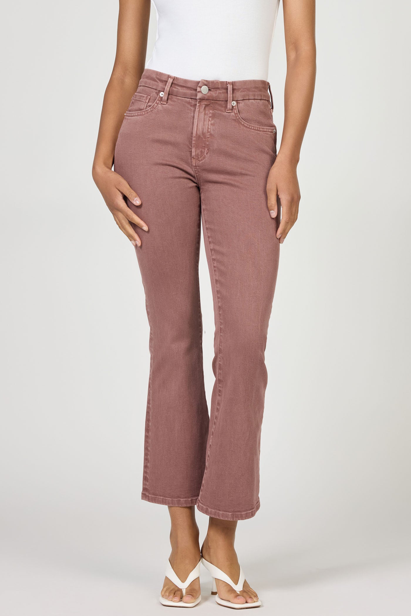 Jeanne Mid Rise Jeans in Raisin by Dear John