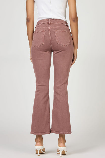 Jeanne Mid Rise Jeans in Raisin by Dear John