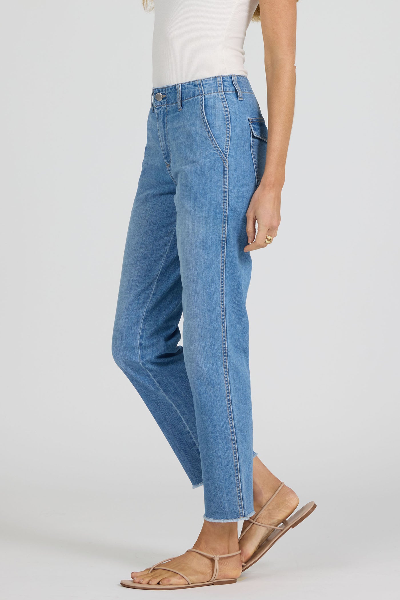 Portia Mid Rise Jeans in Dark Arthlow by Dear John