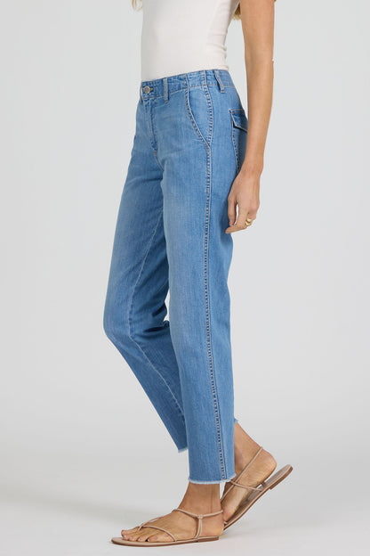 Portia Mid Rise Jeans in Dark Arthlow by Dear John