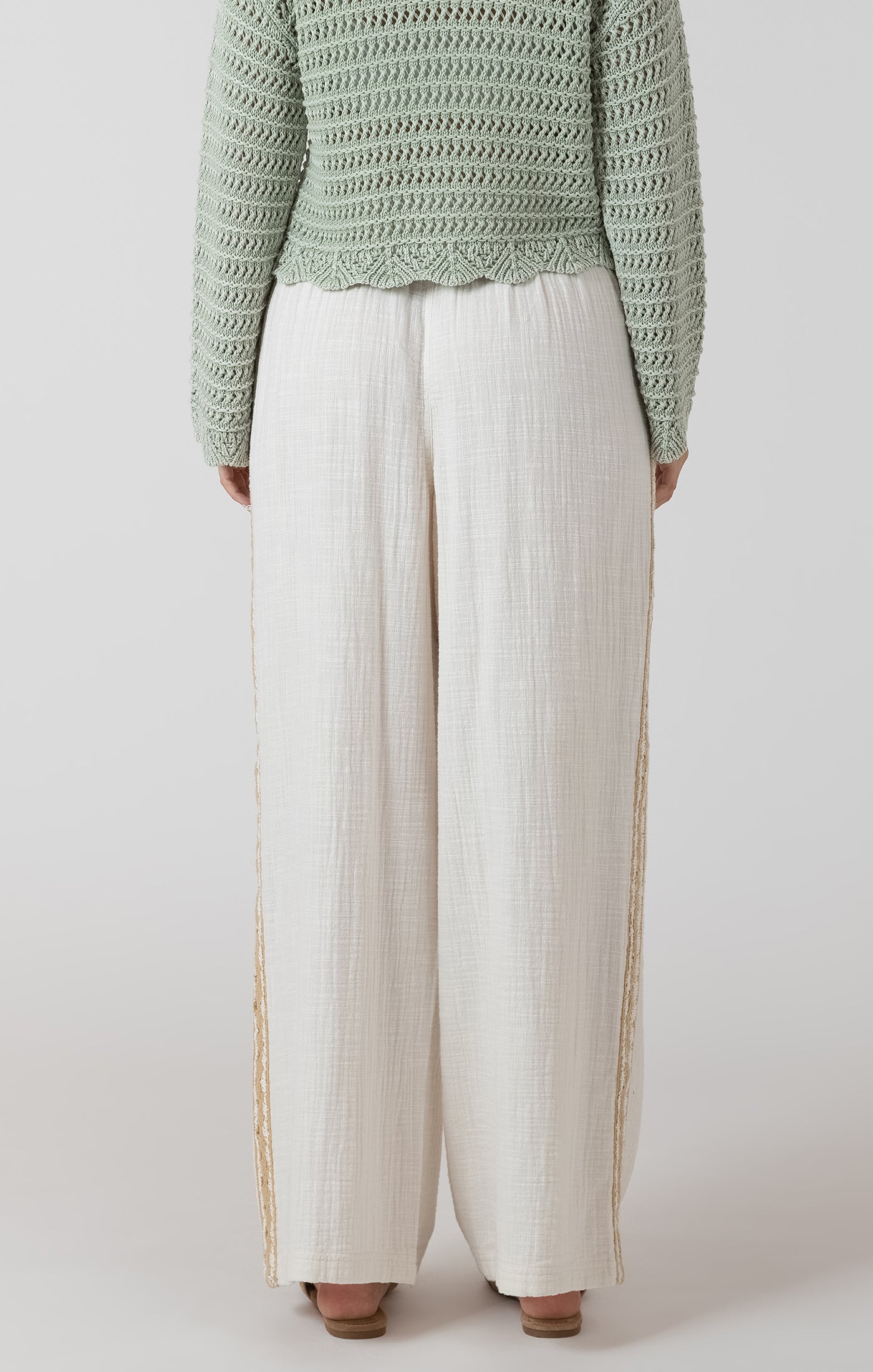 Drift Away Pants in Ecru by Dex