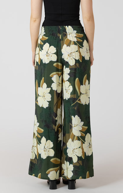 Palm Blossom Wide Leg Pants by Dex
