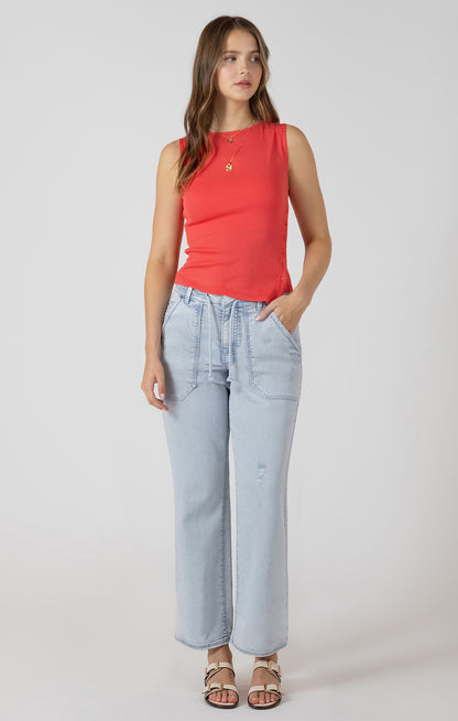 Everyday Twill Pants in Faded Blue by Dex