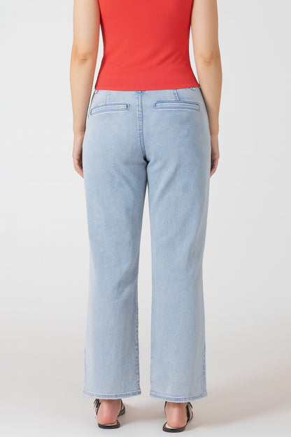 Everyday Twill Pants in Faded Blue by Dex