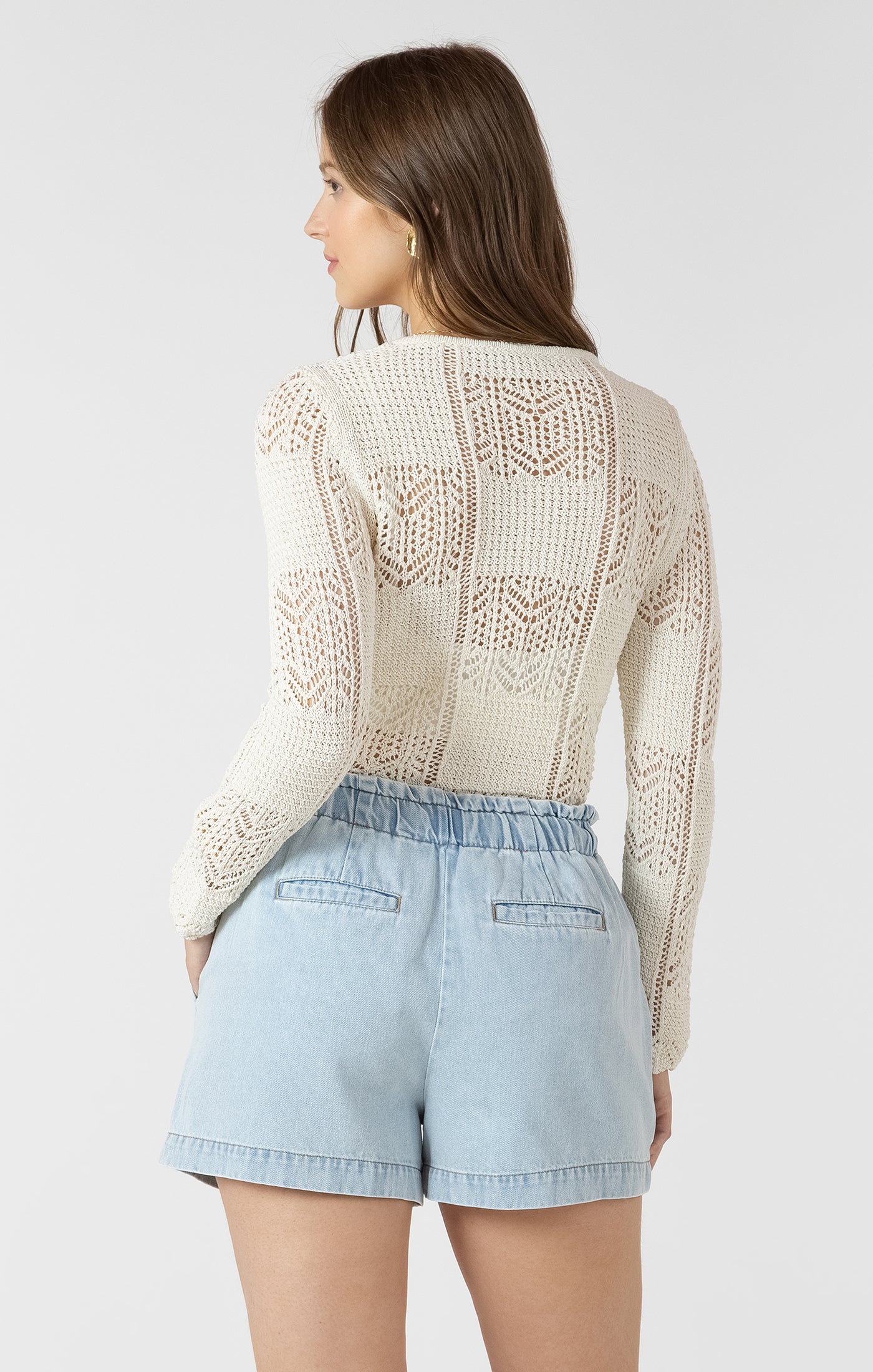 Soft Spoken Cardigan in Soft Beige by Dex
