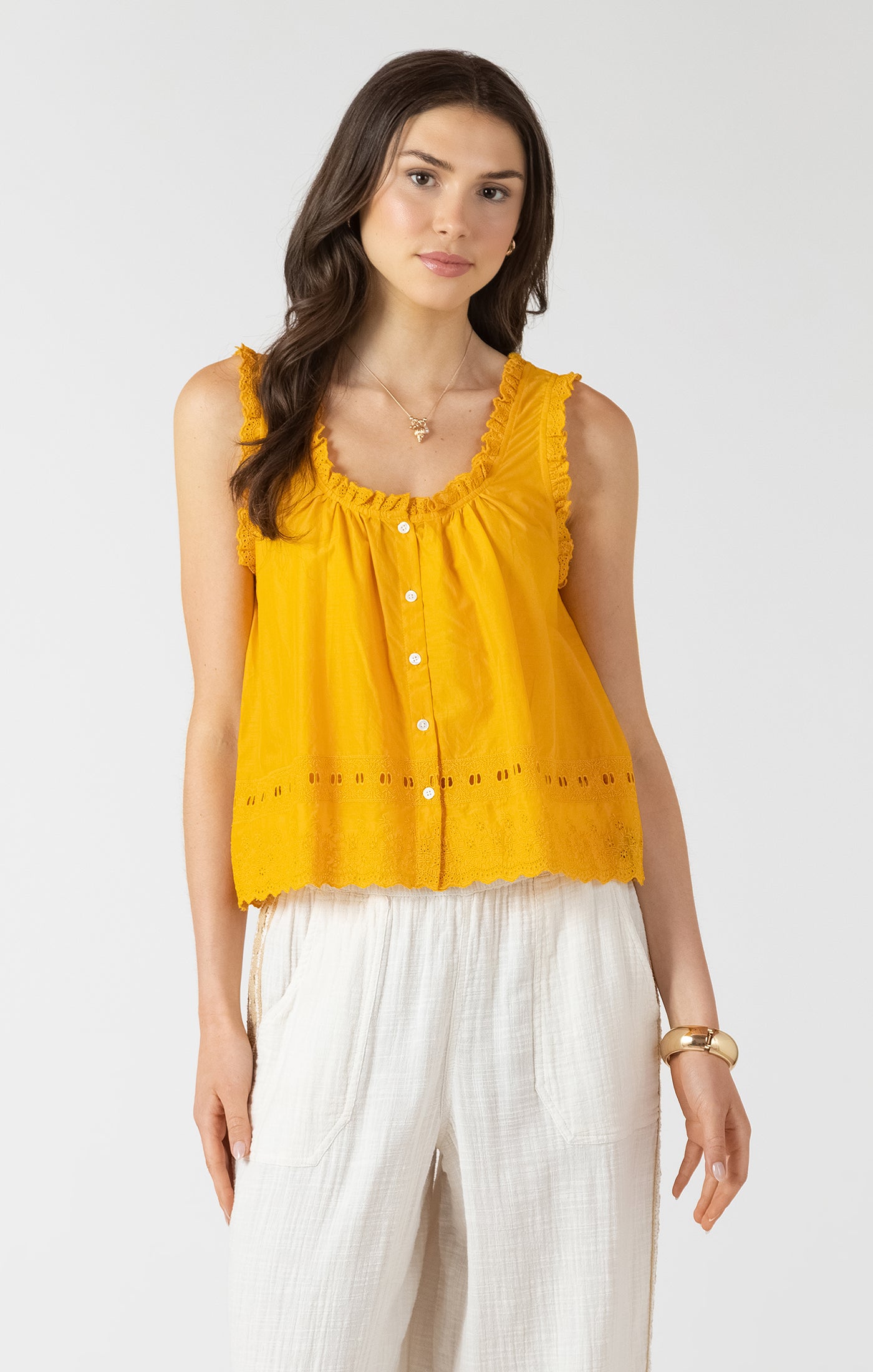 Shine On Tank in Sunflower by Dex