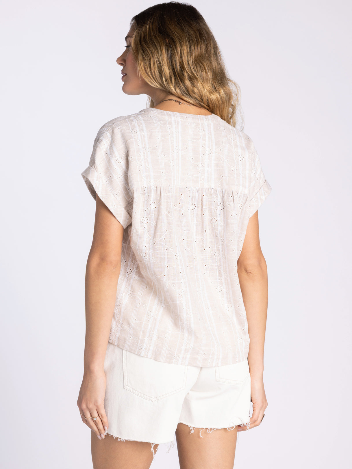 Carnation Top in Taupe by Thread & Supply