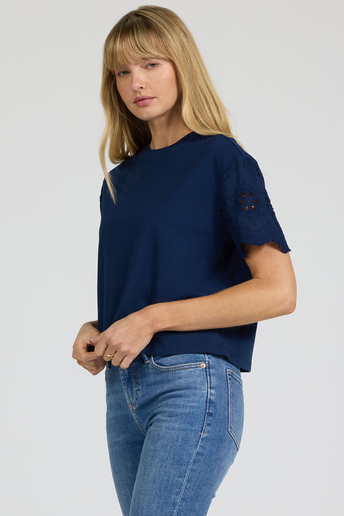 Maddox Top in Black Iris by Dear John