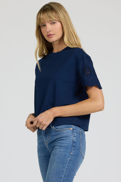 Maddox Top in Black Iris by Dear John