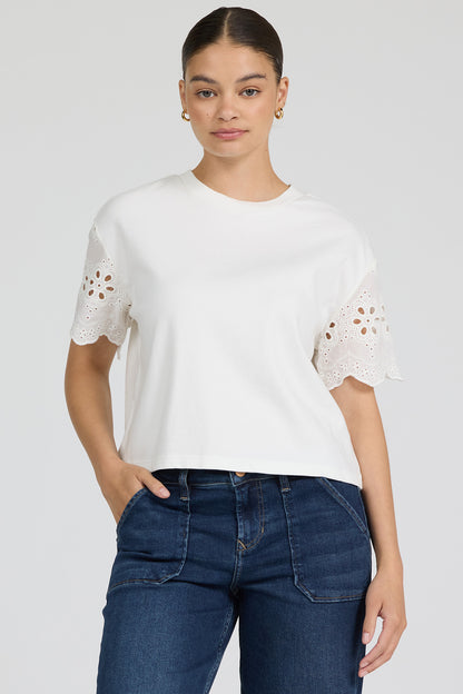 Maddox Top in Riviera White by Dear John