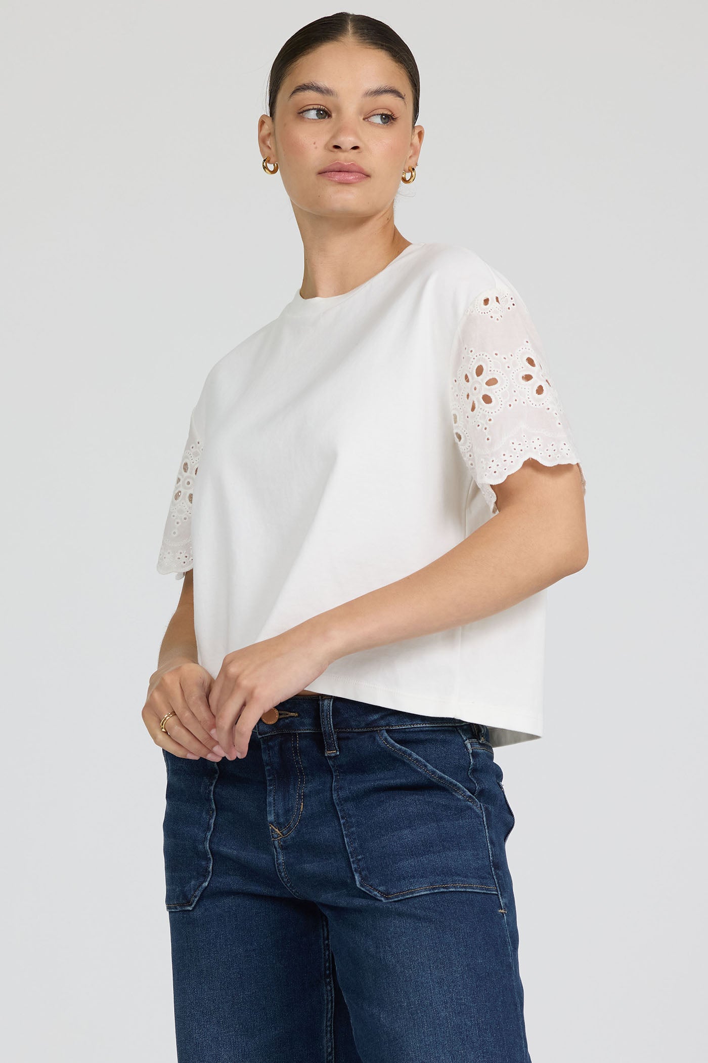 Maddox Top in Riviera White by Dear John