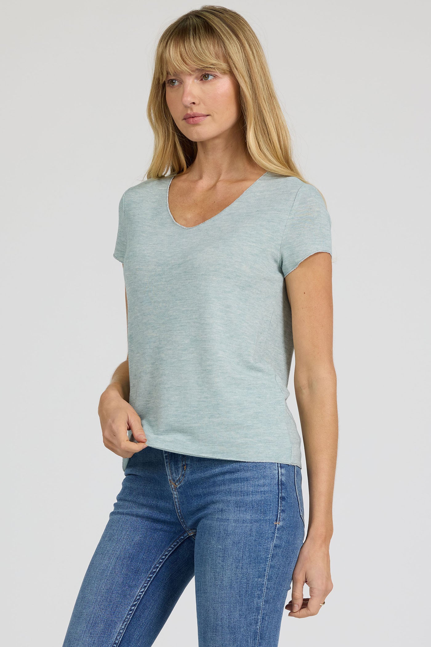 Aisha Top in Milky Blue by Dear John