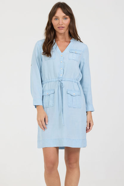 Letty Dress in Carolina Blue by Dear John