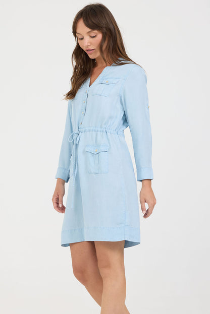 Letty Dress in Carolina Blue by Dear John