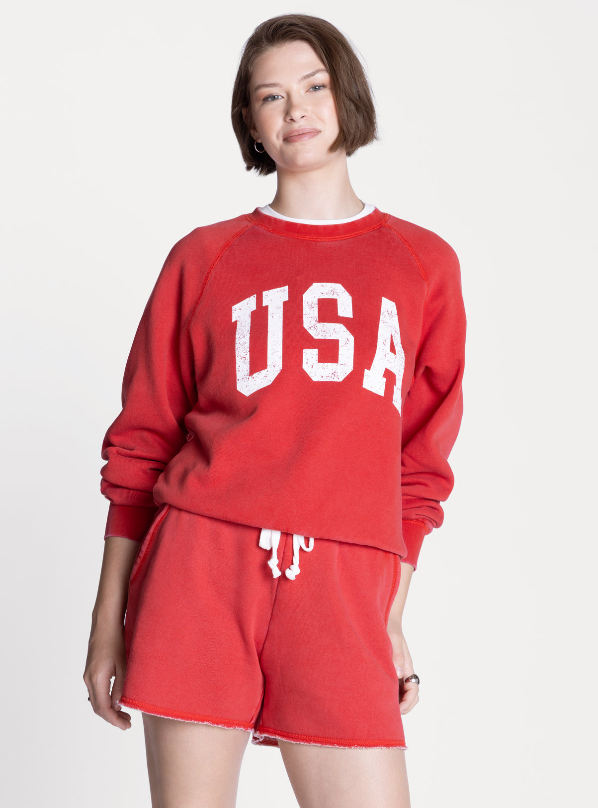Jordan Shorts in Red by Thread & Supply