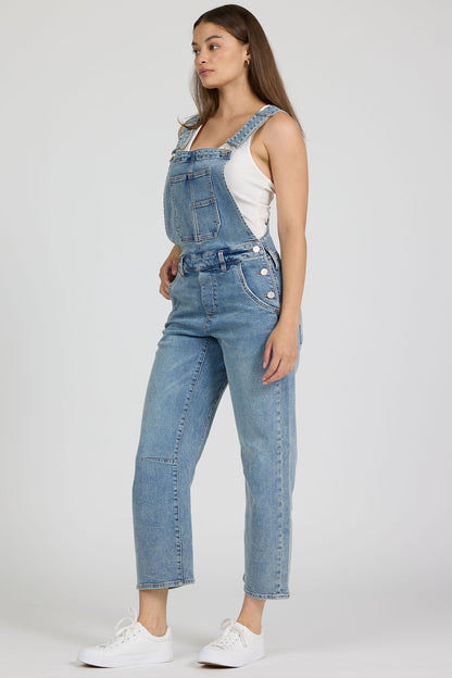 Lasso Barrel Leg Overalls in Western Hue by Dear John