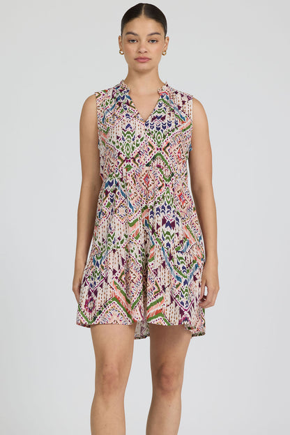 Eliza Dress in Tropical Ikat by Dear John