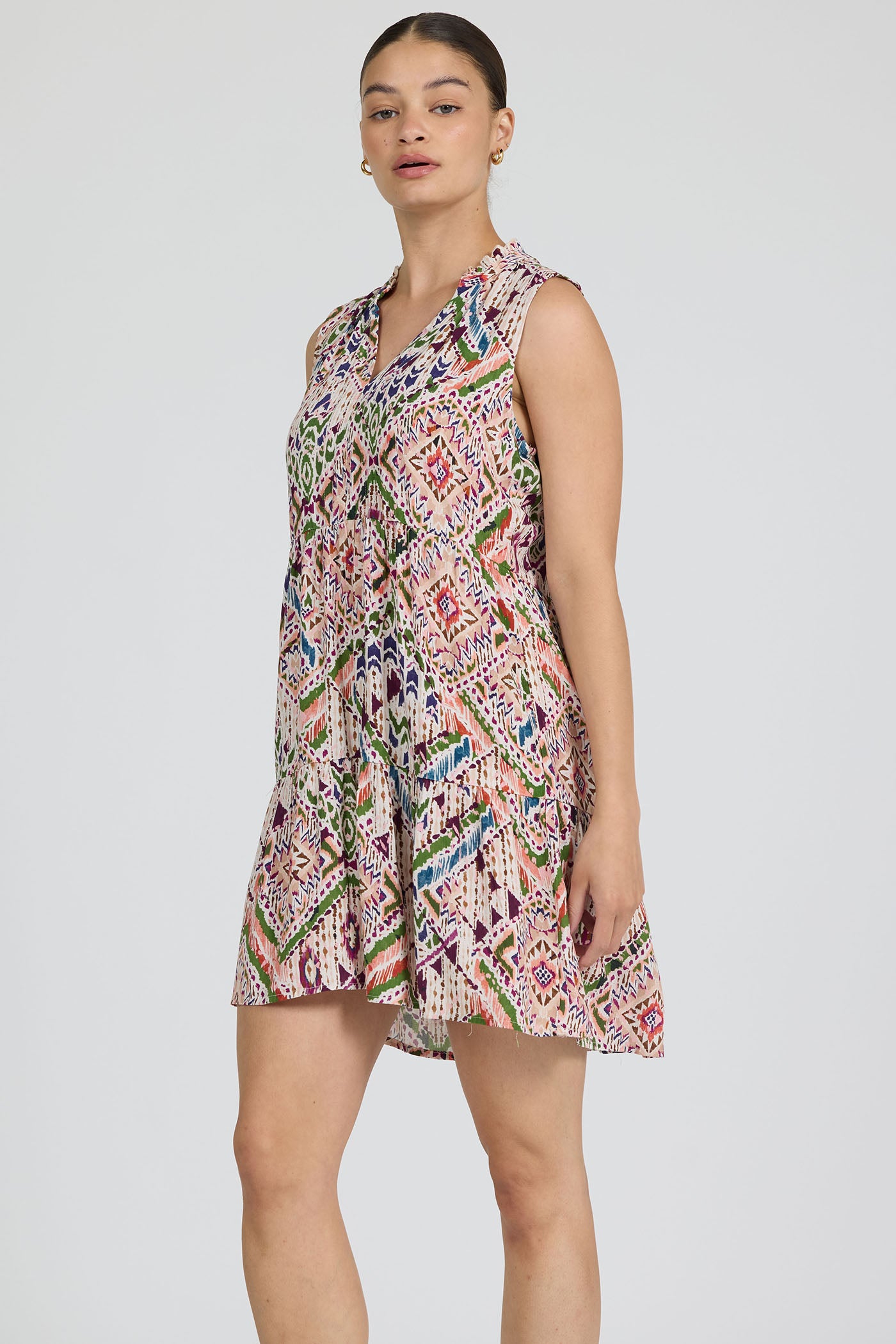Eliza Dress in Tropical Ikat by Dear John